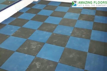 Blue Rubber Tiles